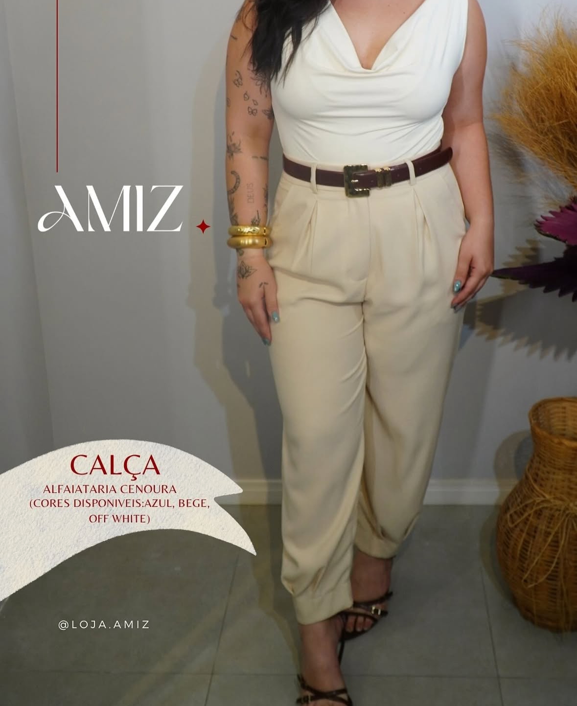 Calça Alfaiataria Cenoura